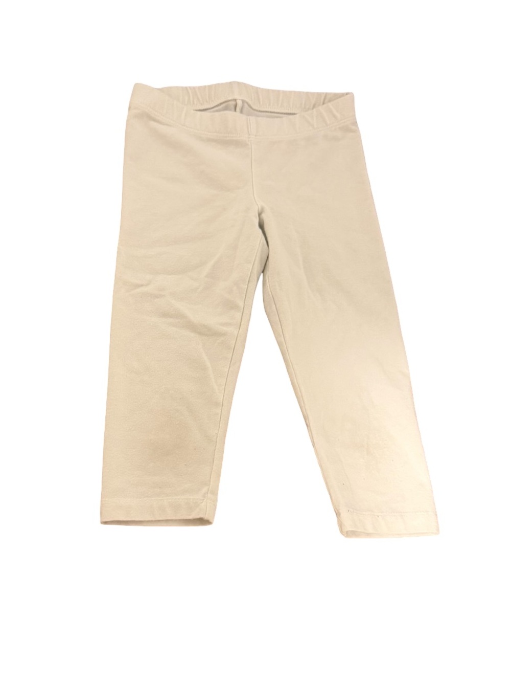Cat & Jack Toddler Girls Cotton Blend Leggings Cream XS 4/5